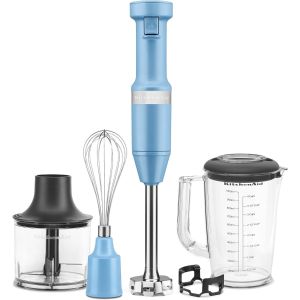 KitchenAid Variable Speed Corded Hand Blender With Accessories | Blue Velvet