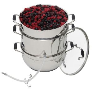 Kitchen Crop Vineyard Deluxe Stainless Steel Steam Juicer